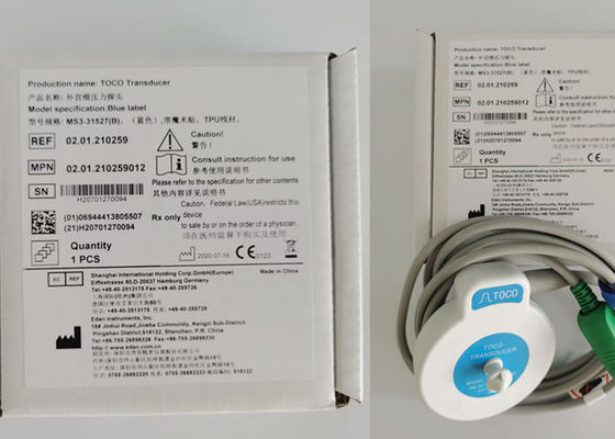 MS3-31527 টোকো ট্রান্সডুসার প্রোব 6 ইগল সিঙ্গল স্লট ব্লু রিবন ভেলক্রো 2.5m দৈর্ঘ্য