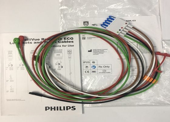 Phlip M1644A ইন্টেলিভ ইসিজি ক্যাবল 5 লিড পুনরায় ব্যবহারযোগ্য 989803144991