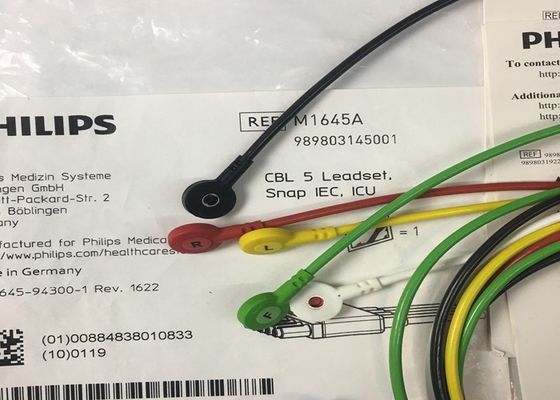 M1645A IntelliVue মেডিকেল সরঞ্জাম খুচরা যন্ত্রাংশ তারের 5 লিডসেট