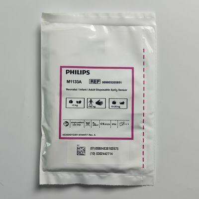 PHILIP মূল M1133A নবজাতক / শিশু / প্রাপ্তবয়স্কদের জন্য এককালীন SpO2 সেন্সর REF: 989803128551