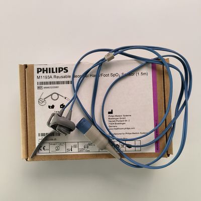 PHILIP মূল M1193A পুনরায় ব্যবহারযোগ্য নবজাতক হাত / পা SpO2 সেন্সর (1.5M) REF: 989803103241