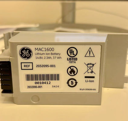 GE MAC1600 ইসিজি মেশিন ব্যাটারি 14.8V 2.3Ah 37Wh REF 2032095-001