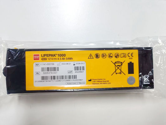 REF:1141-000156 মেডিকেল সরঞ্জাম ব্যাটারি মেডট্রনিক লাইফপ্যাক 1000 ডিফিব্রিলেটর ব্যাটারি 12V 4.5Ah 54Wh