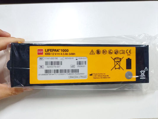 REF:1141-000156 মেডিকেল সরঞ্জাম ব্যাটারি মেডট্রনিক লাইফপ্যাক 1000 ডিফিব্রিলেটর ব্যাটারি 12V 4.5Ah 54Wh