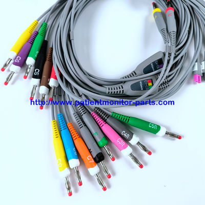 EDAN ECG CABLE 18-Lead 4MM Banana IEC পুনরায় ব্যবহারযোগ্য REF EL16DIB181 IPN 01.57.471394