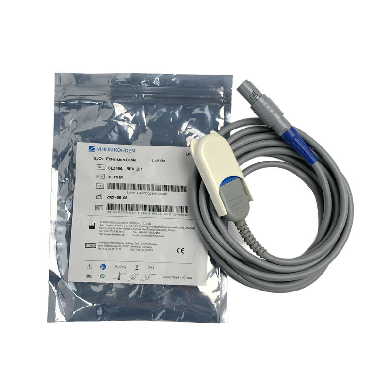 NIHON KOHDEN REF:SLZ106,REV B.1 PN:JL-701P SpO2 এক্সটেনশন ক্যাবল L=2.5M